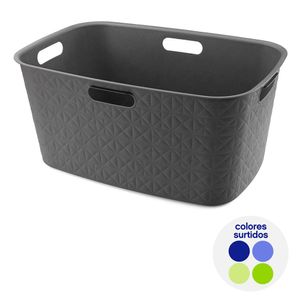 Canasta Softex Gris/Taupe 45 Litros