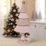 Árbol Decorativo Rosado con Estrella Dorada