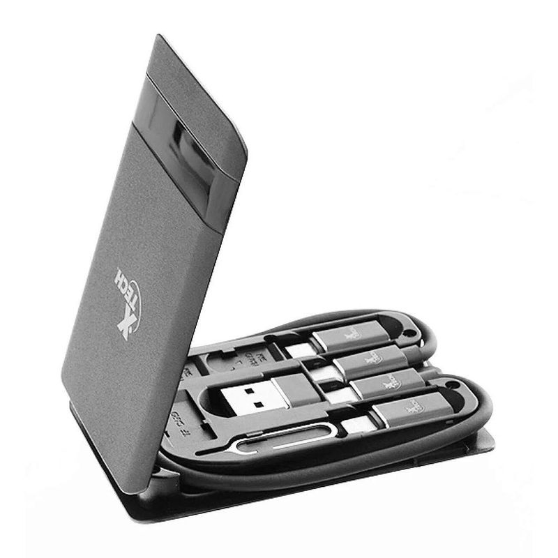 Estuche Portátil Multifuncional para Almacenamiento con Cable Tipo C