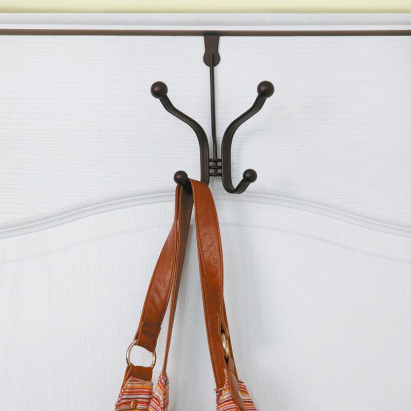 Gancho Doble Sobre Puerta Bronce - Interdesign