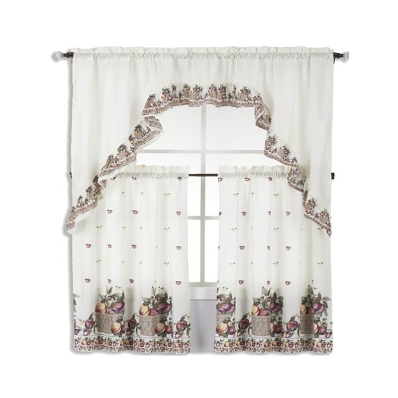 Set de Cortinas para Cocina Frutas 3 Pzas