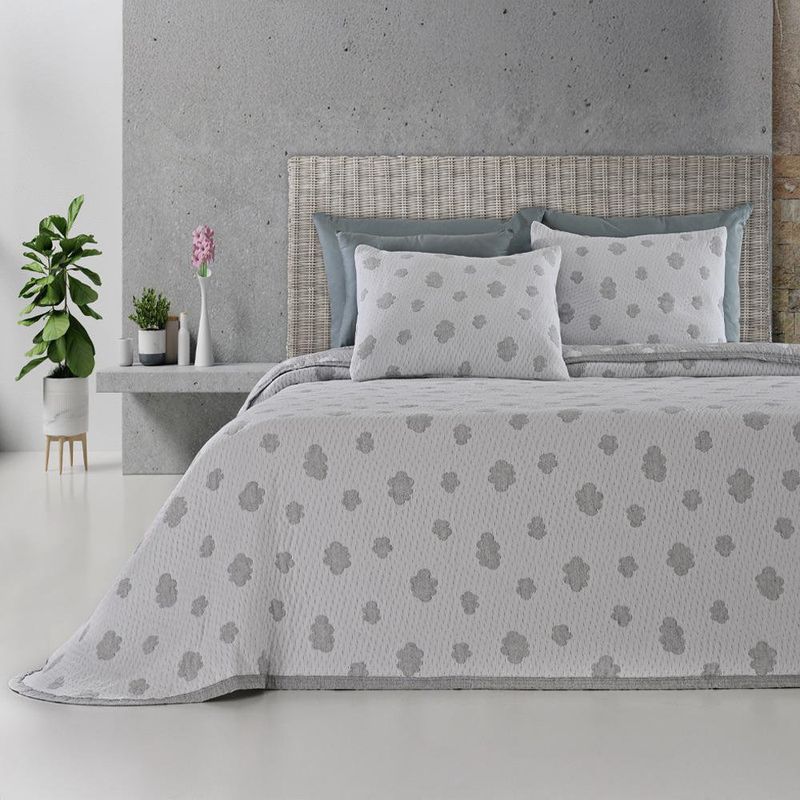 Set de Colcha Nuage Gris Imperial