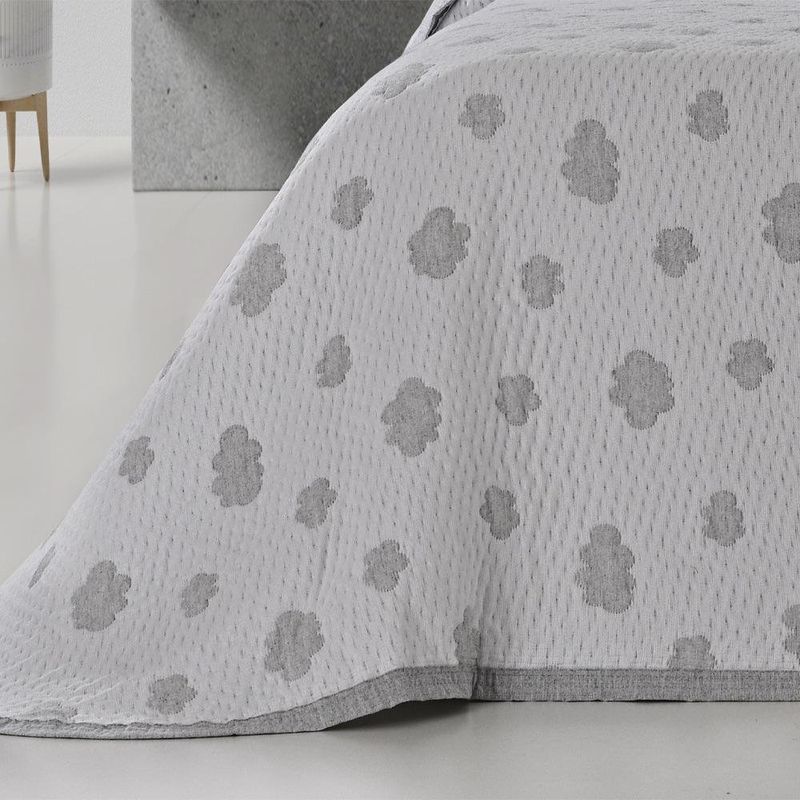 Set de Colcha Nuage Gris Imperial