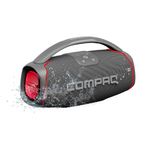 Bocina Portátil CMQ de 50 W Color Gris y Rojo