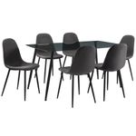 Set de Comedor Kurt Gris 6 Pzas