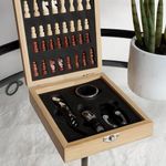 Set de 5 Pzas de Bar con Juego de Ajedrez 18x14.8x4.8 Cm