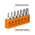 Set de 7 Puntas Torx de Seguridad de 1 Plg
