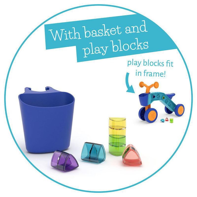 Triciclo de Balance Chillafish ItsiBitsi Blocks Color Azul