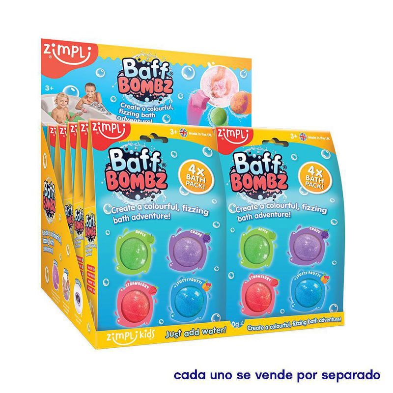Paquete de 4 Bombas Zimpli Kids