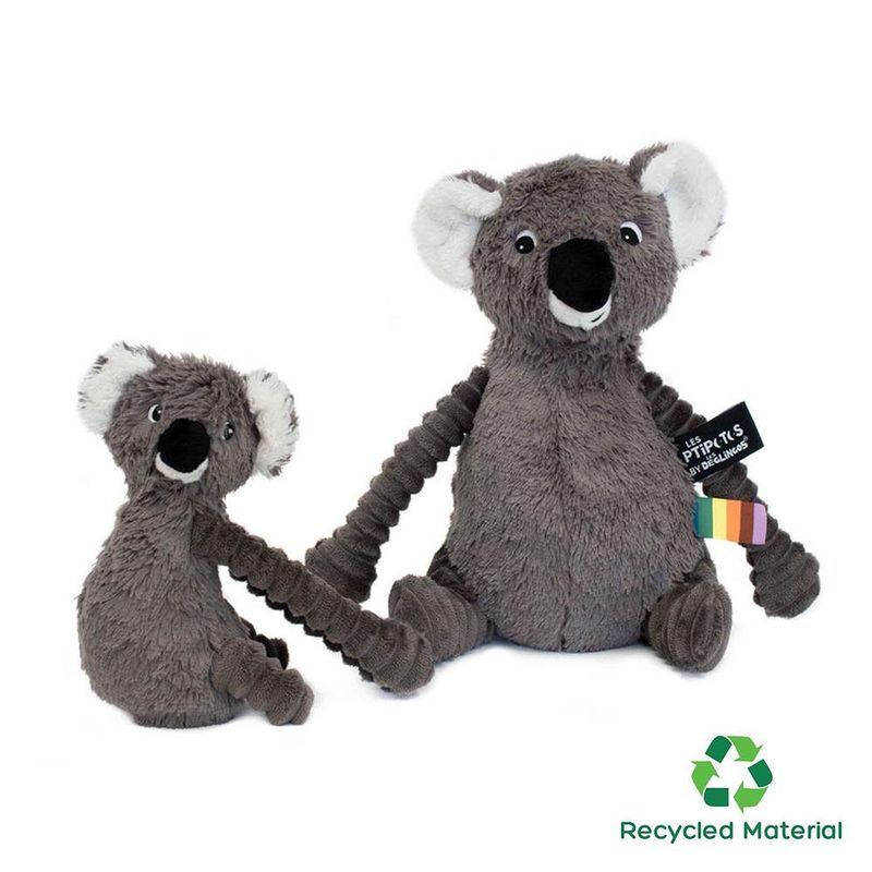Peluche Mamá y Bebé Koala Gris - Les Ptipotos