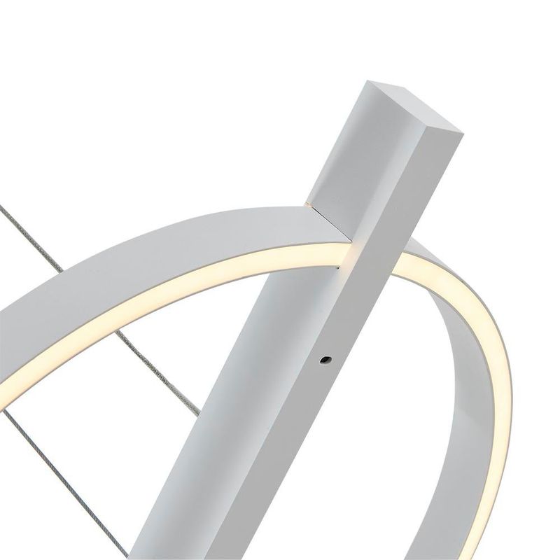 Lámpara LED Colgante Rectangular Luz Cálida 34 W