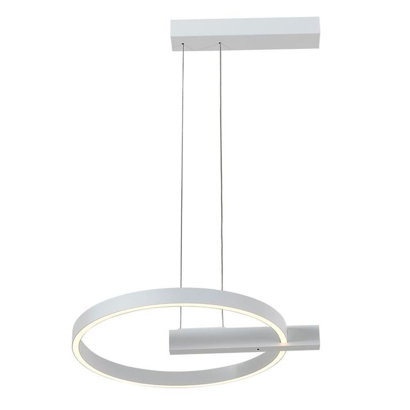 Lámpara LED Colgante Rectangular Luz Cálida 34 W