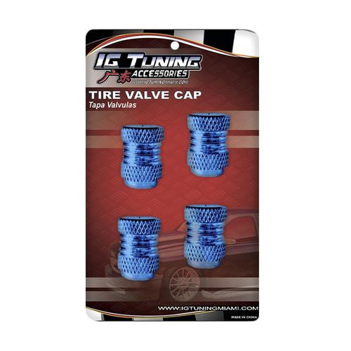 Tapones Para Válvula de Llantas Azul  - Ig tuning