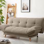 Sofá Cama Russel Beige con Apoyabrazos