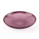 Plato de Vidrio para Postre Burgundy 8.3 Plg