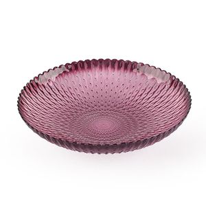 Plato de Vidrio para Postre Burgundy 8.3 Plg