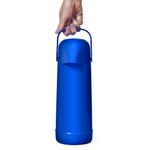 Termo Magic Pump Con Bomba Azul 1L