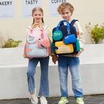 Mochila Infantil Rosa con Diseño de Dinosaurio