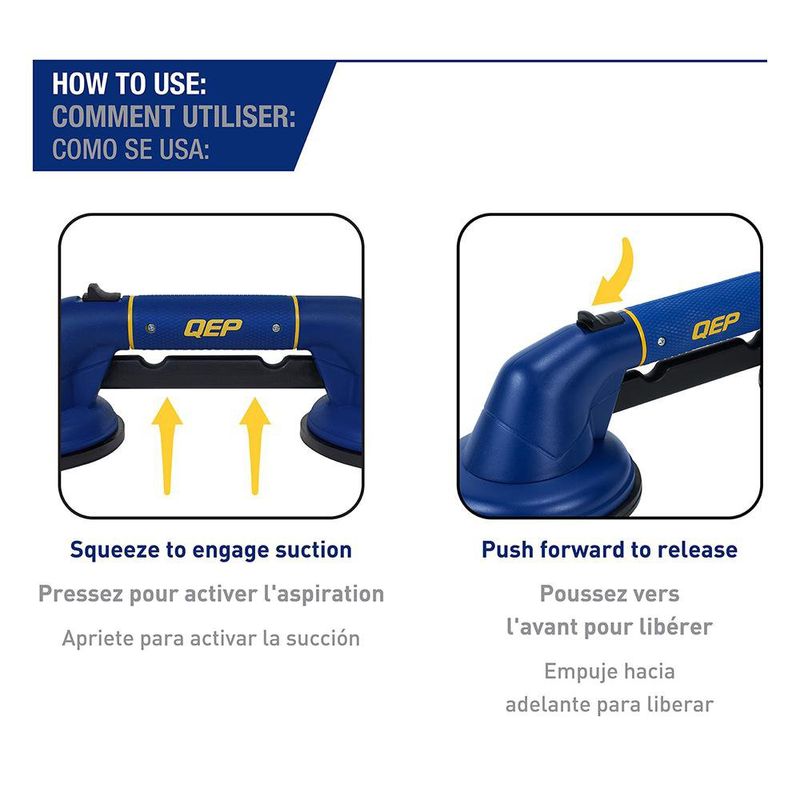 Ventosa Doble ProMAXGrip para Baldosa Formato Grande QEP