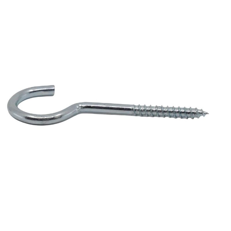 Set de 6 Armellas Abiertas Metálicas para Sujeción de 3 3/4 Plg