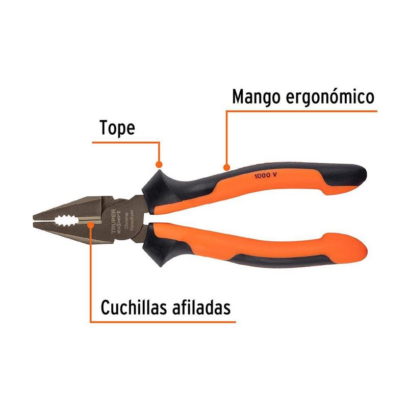 Alicate De Electricista De 7 Plg - Truper