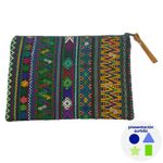 Monedero de Huipil Multicolor 25X15 Cm