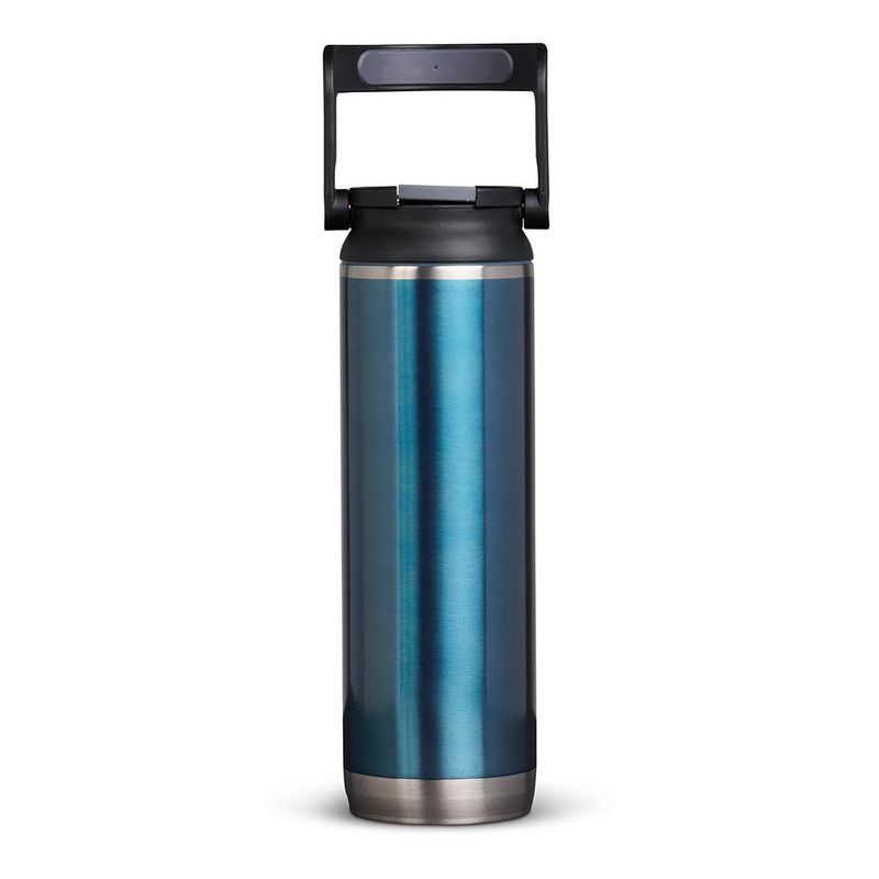 Termo Aqua Metálico con Tapa Hermética y Asa Plegable 20 Oz