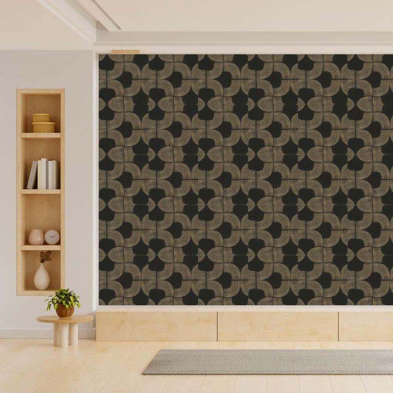 Papel Tapiz Grace Negro 0.53 x 10.05 M