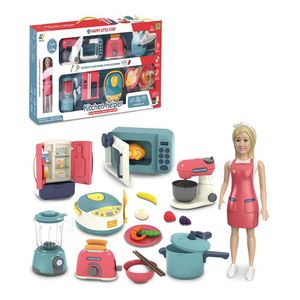 Muñeca con Set de Cocina