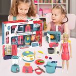 Muñeca con Set de Cocina