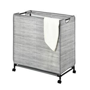 Carrito para Lavandería con Ruedas Gris Claro
