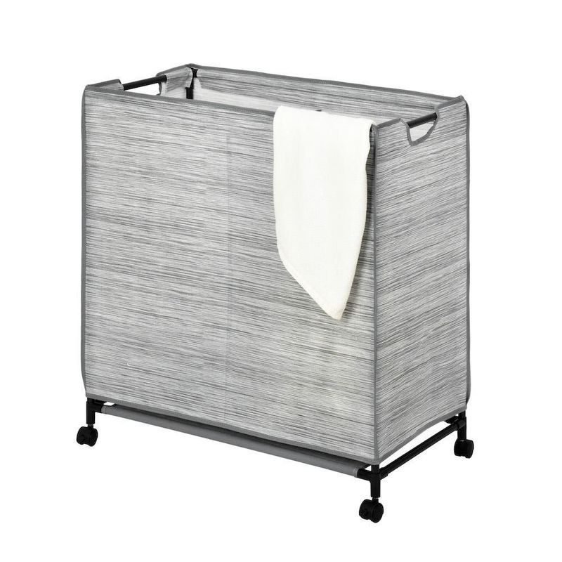 Carrito para Lavandería con Ruedas Gris Claro