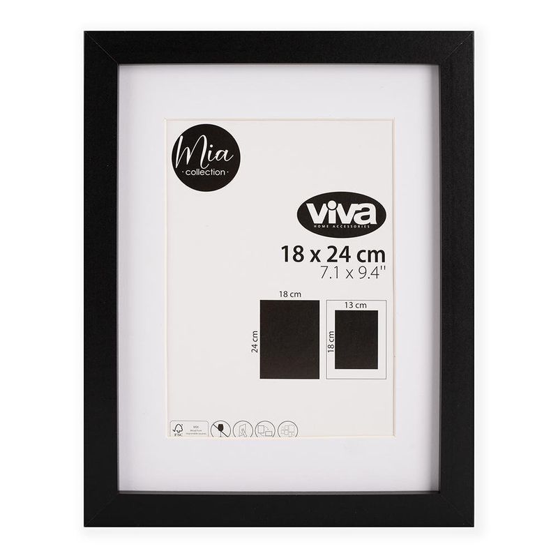 Marco Para Negro 18 X 24 Cm - Viva