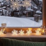Serie LED Copos de Nieve de 28 Luces