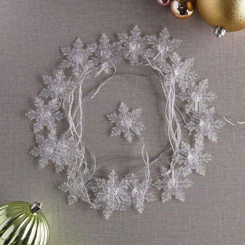 Serie LED Copos de Nieve de 28 Luces