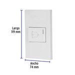 Interruptor para Timbre 1.5 Módulos Española Blanco - Volteck