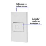 Interruptor para Timbre 1.5 Módulos Española Blanco - Volteck