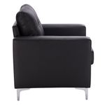 Sillón Iguazu Negro 83x77x50 Cm - Zmobili