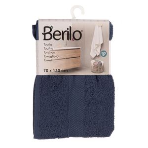 Toalla de Baño Color Azul Oscuro 80% Algodón