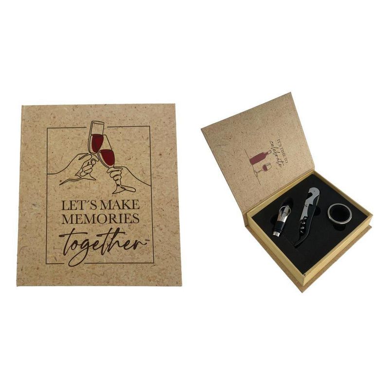Set de 3 Pzas de Accesorios para Vino 16.5x14.5x4 Cm