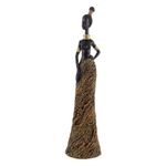 Figura Decorativa de Mujer Africana Estilizada