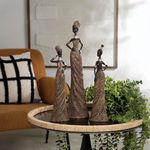 Figura Decorativa de Mujer Africana Estilizada