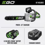 Kit de Motosierra Inalámbrica Ego Power+ 56 V 16 Plg