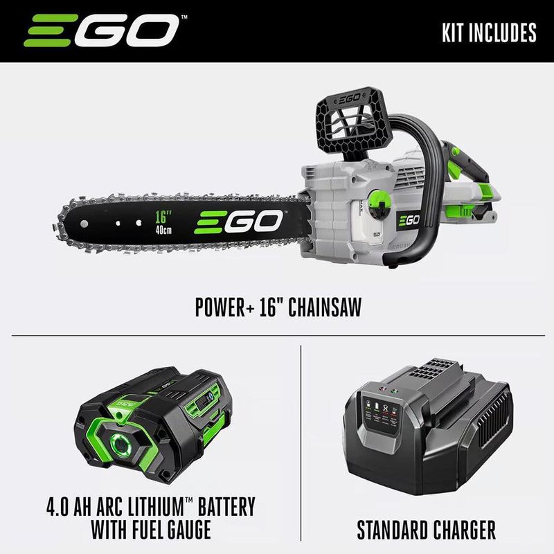Kit de Motosierra Inalámbrica Ego Power+ 56 V 16 Plg