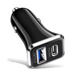 Cargador para Carro Entradas Tipo C + Usb