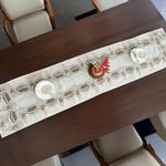 Camino de Mesa Brocado Beige 40 X 180 Cm