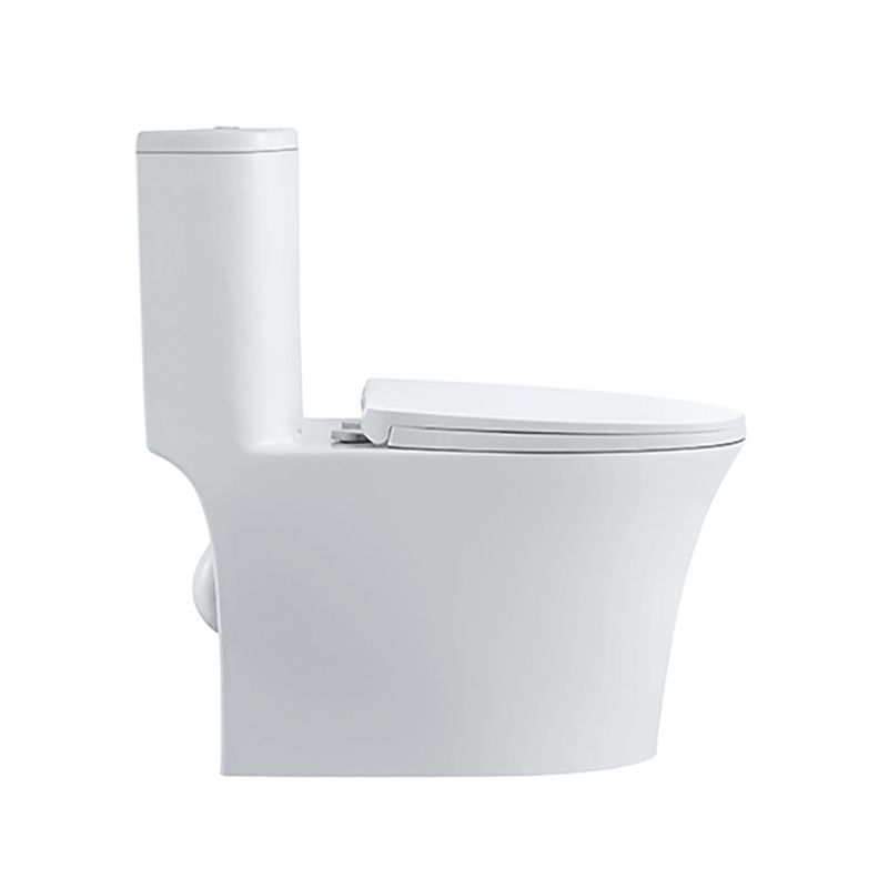 Sanitario de Una Pieza con Descarga Dual Diseño Contemporáneo Blanco Brillante