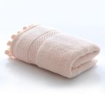 Toalla Facial 100% Algodón Rosa 35 x 75 Cm