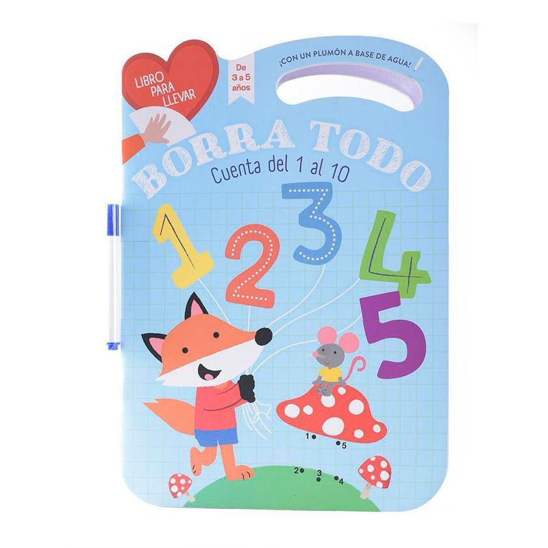 Borra todo cuenta del 1 al 10 3-5a