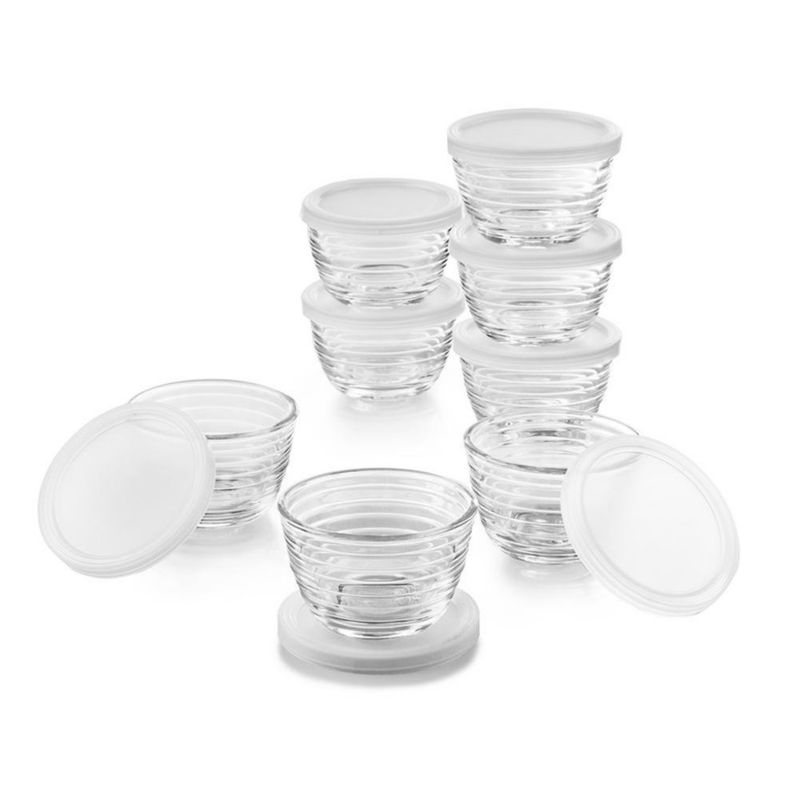 Set de Moldes de Vidrio para Flan 16 Pzas